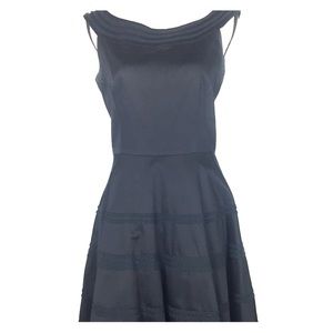 Black Scoop Neck Fit & Flare Audrey Hepburn Dress